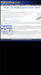 Mobile Screenshot of myfirstfont.com